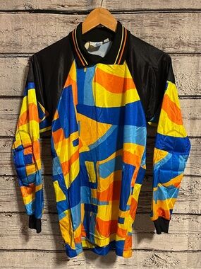 High 5 90s goalkeeper jersey — Blue, Yellow, Orange, Black